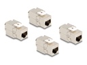Delock Modulare Eingabe - CAT 6a - STP - RJ-45 - weiß (Packung mit 4)