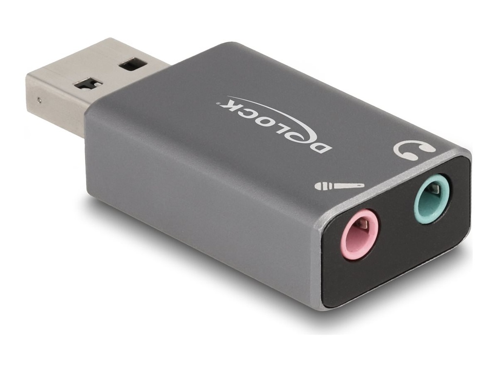 Delock Adapter USB-A auf Kopfhöreranschluss
