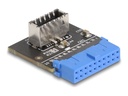 Delock Interner USB-Adapter - 19-polige USB-Stiftleiste (W)