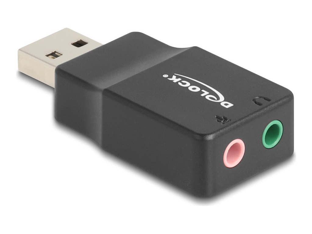Delock Adapter USB-A auf Kopfhöreranschluss