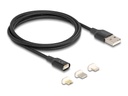 Delock USB-Ladeadaptersatz - USB (M) zu Micro-USB Typ B, Lightning, 24 pin USB-C (M)