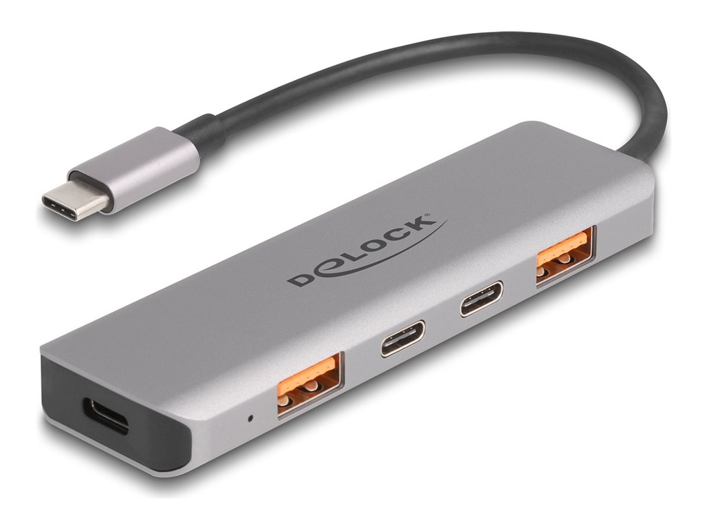 Delock Hub - 10 Gbps, Power Delivery 95 Watt