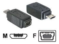 Delock USB-Adapter - Micro-USB Typ B (M) zu Mini-USB, Typ B (W)