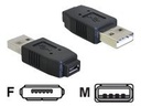 Delock USB-Adapter - USB (M) zu Mikro-USB Typ AB (W)