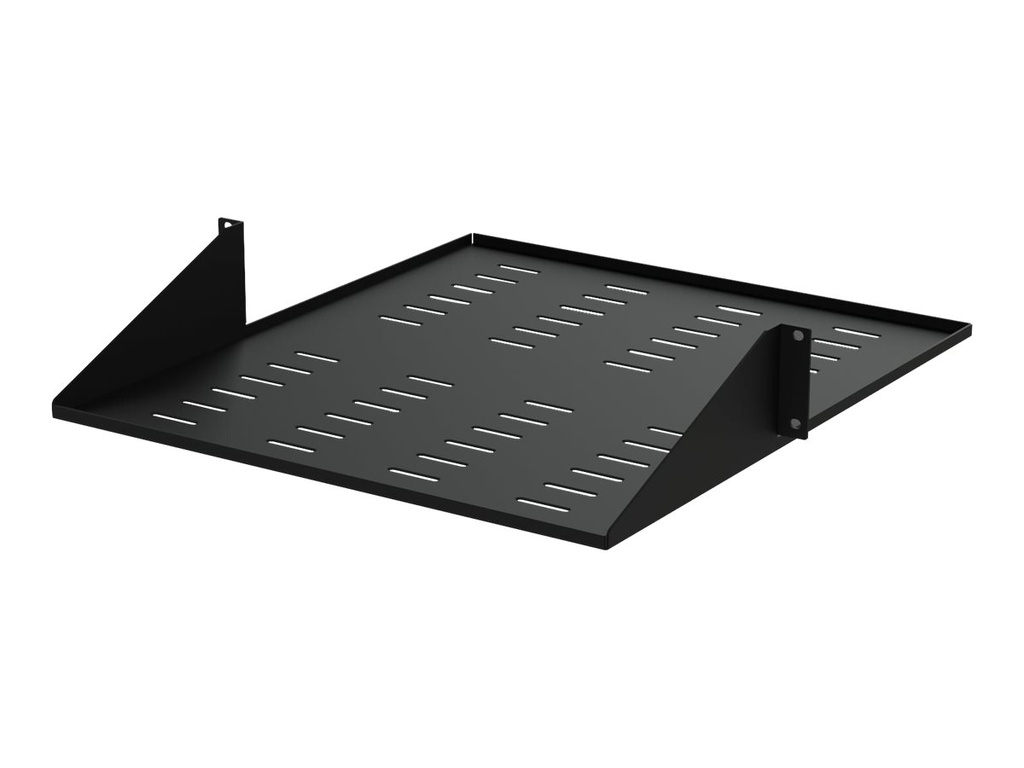 StarTech.com 2U Vented 19" 2-Post Network Rack Cabinet Shelf, 20in Deep Center Mount Cantilever Tray Rackmount Shelf for AV/Data Equipment Enclosure with Cage Nuts & Screws 75lb Capacity - 2U Fixed Rack Shelf (CABSHF2POSTV2)