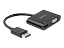 StarTech.com Adapter DispayPort auf VGA - HDMI 4K 60Hz - DP Video Adapter - Videoadapter - DisplayPort männlich zu HD-15 (VGA)