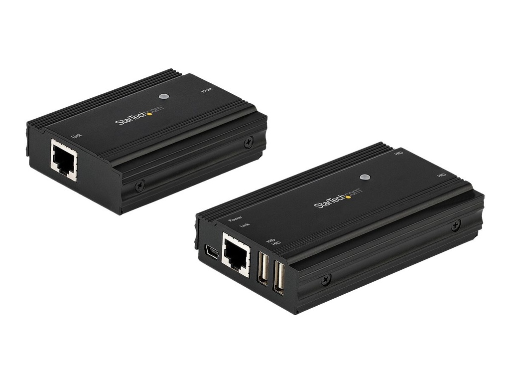 StarTech.com 4 Port USB 2.0 Extender-Hub über ein einzelnes CAT5e/CAT6 Ethernet Kabel (RJ45)
