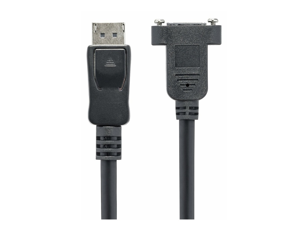 StarTech.com 3 ft. (0.9 m) Displayport Male to Female Cable - Mounting - Latched Connectors - DisplayPort - DP Monitor Cable (DPPNLFM3)
