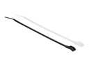 Delock Kabelbinder - mit flachem Kopf - 20.5 cm - Schwarz, durchsichtig (Packung mit 100)