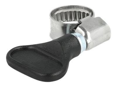 Delock Schlauchschelle - geeignet für 8 - 12 mm Schlauch - Schwarz (Packung mit 5)