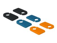 Delock Set Kabelmarker-Clips - Schwarz, Blau