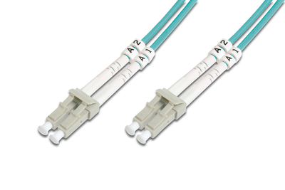 DIGITUS LWL Multimode OM 3 Patchkabel, LC / LC