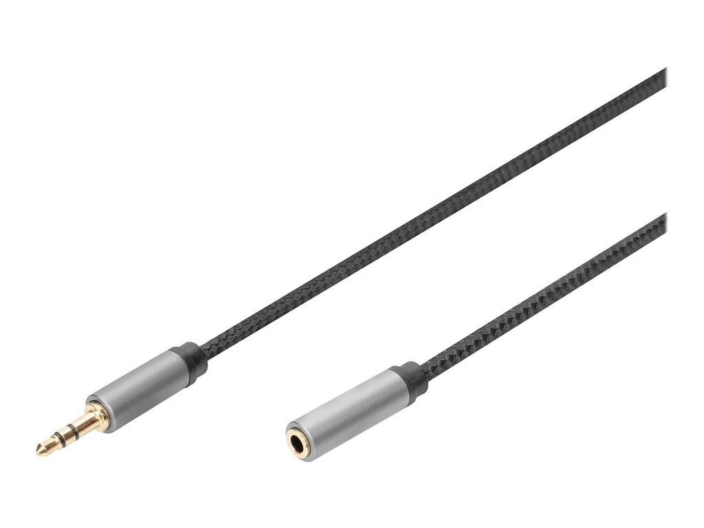 DIGITUS Audiokabel - mini-phone stereo 3.5 mm weiblich zu mini-phone stereo 3.5 mm männlich