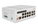 DIGITUS Switch - industriell, L2 - managed - 8 x 10/100/1000 (PoE+)