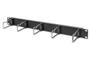 DIGITUS Kabelrangierpanel mit Stahlbügeln für 482,6 mm (19")-Schränke, 1HE