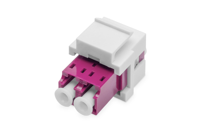 [DN-96019-1-K] DIGITUS LWL LC/LC-Duplex-Kupplung, Multimode-OM4, Keystone-Modul