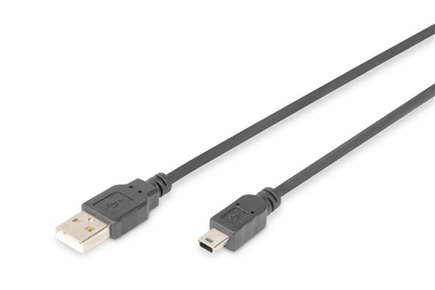 DIGITUS USB-A  Mini-B Anschlusskabel, 3m