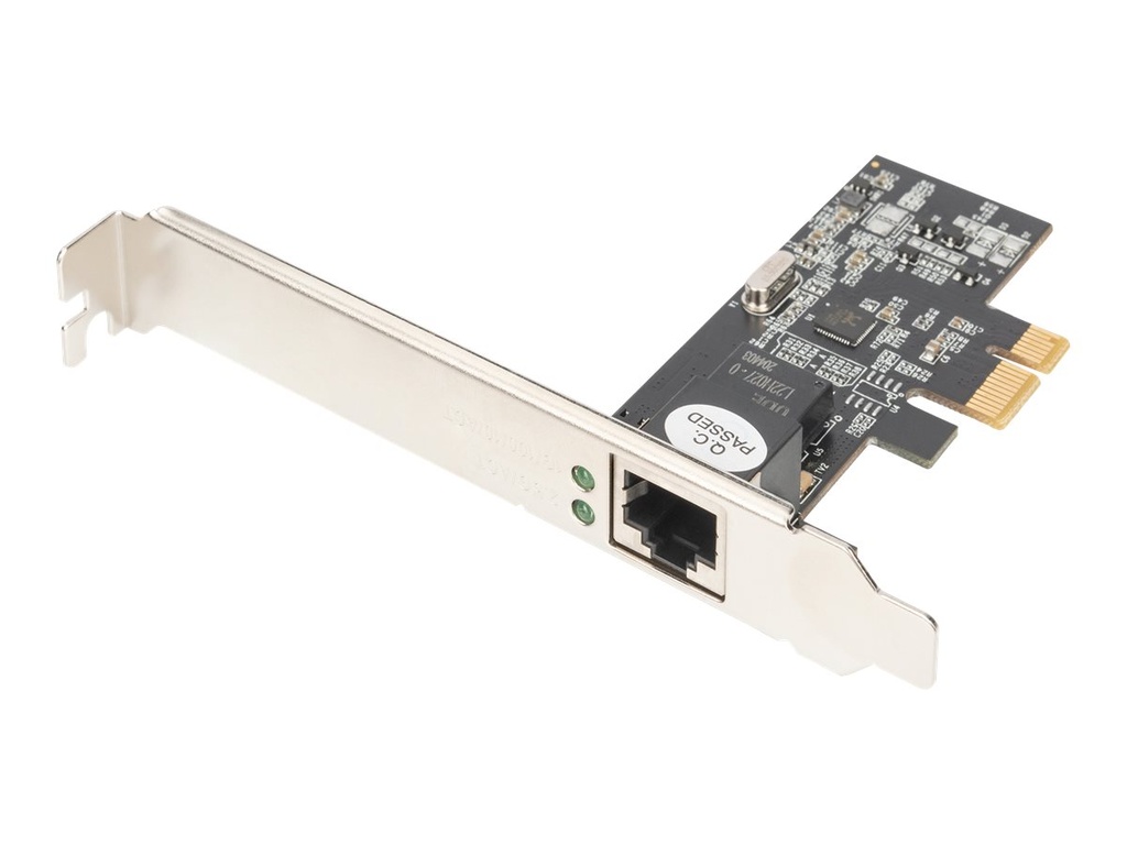 DIGITUS Single Port 2,5 Gigabit Ethernet Netzwerkkarte, RJ45, PCI Express, Realtek Chipsatz
