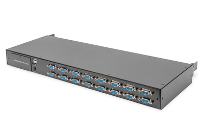 DIGITUS Modularer KVM Switch 16-Port VGA, Aufrüstkit, kaskadierbar, opt. IP Zugriff