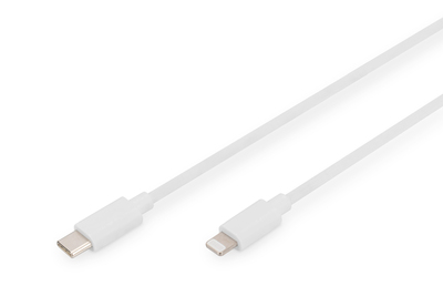 DIGITUS USB-C - Lightning Daten-/Ladekabel, MFI zertifiziert, 1m