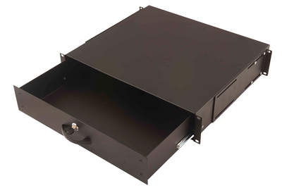 DIGITUS Abschließbare Schublade für 482,6 mm (19") Netzwerk- und Serverschränke, 2HE