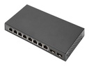 DIGITUS DN-80067 - Switch - unmanaged - 8 x 10/100/1000 + 2 x SFP (mini-GBIC)