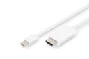 DIGITUS Mini DisplayPort Adapterkabel, mDP - HDMI Typ A
