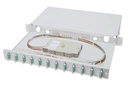 DIGITUS LWL-Spleißbox, 1HE, bestückt, 12x SC DX, OM3