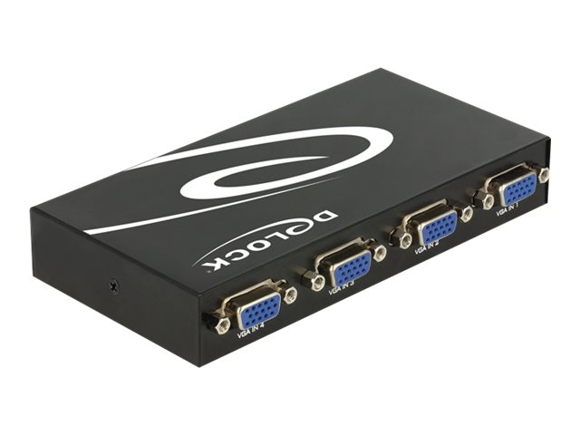 Delock Switch VGA 4 port manual bidirectional