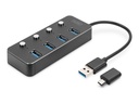 DIGITUS Hub - 4 x SuperSpeed USB 3.0 - Desktop