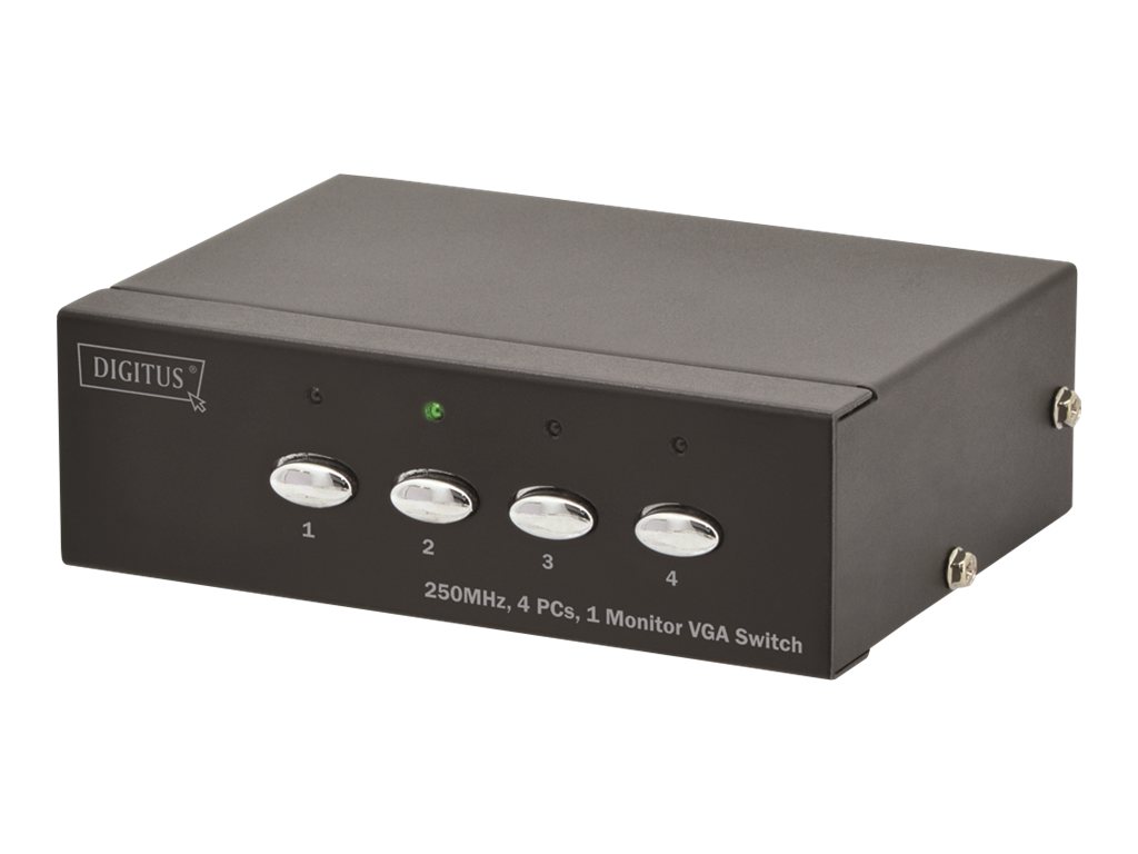 DIGITUS DS-45100 - Bildschirm-Switch - 4 x VGA