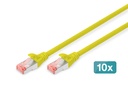 DIGITUS CAT 6 S/FTP Patchkabel, 10 Stück
