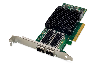 DIGITUS 2-Port 25 Gigabit Ethernet Netzwerkkarte, SFP28, PCI Express,  Mellanox Chipsatz