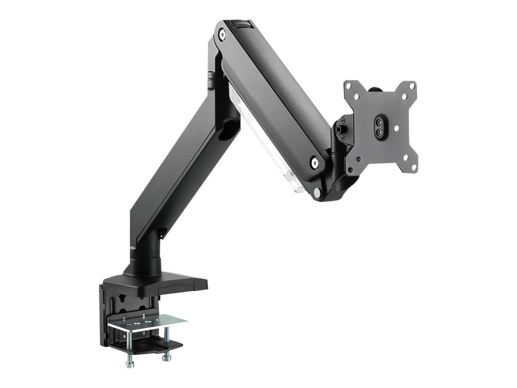 [DA-90426] DIGITUS DA-90426 - Befestigungskit (Spannbefestigung für Tisch, Schnellentriegelungsmechanismus, Gaszylinder-Monitorarm) - Gasfeder - für Curved Panel/Flat Panel - Aluminium, Kunststoff, Stahl - Schwarz - Bildschirmgröße: 38.1-88.9 cm (15"-35")