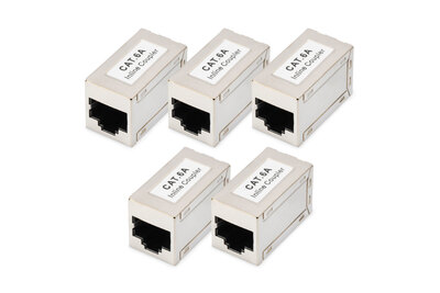DIGITUS CAT 6A Modulare Kupplung, geschirmt - 5 Stk.