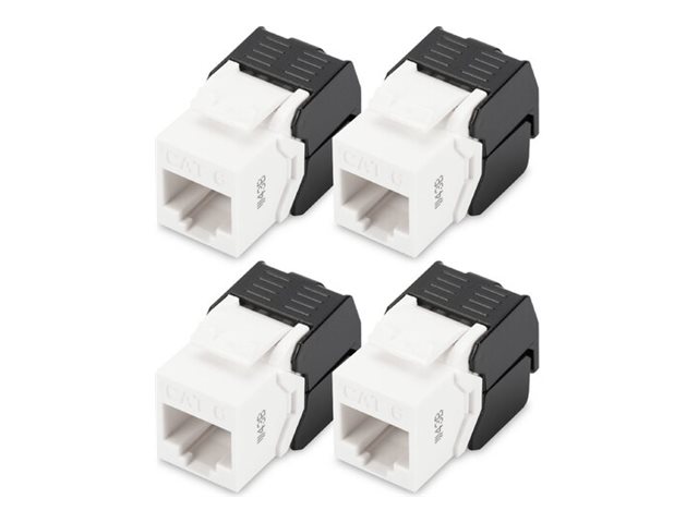 DIGITUS Modulare Eingabe - CAT 6 - UTP - RJ-45 (Packung mit 4)