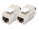 DIGITUS Modulare Eingabe - Keystone, werkzeuglos - CAT 6a - abgeschirmt - RJ-45 (Packung mit 2)