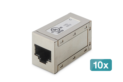 DIGITUS CAT 6, modulare Kupplung, geschirmt - 10 Stk.