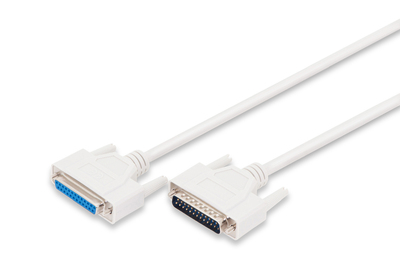 DIGITUS Datentransfer Verlängerungskabel, D-Sub25/St - D-Sub25/Bu