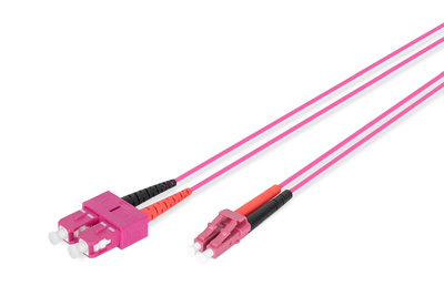 DIGITUS LWL Multimode Patchkabel, OM4, LC / SC