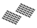 DIGITUS Kabelclips mit Farbcodierung - für Patch-Kabel - Schwarz (Packung mit 100)