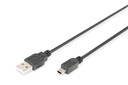 DIGITUS USB 2.0 Anschlusskabel, Typ A auf Mini B
