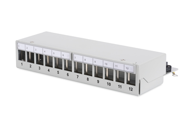 DIGITUS Modulares Desktop Patch Panel, geschirmt, 12-Port