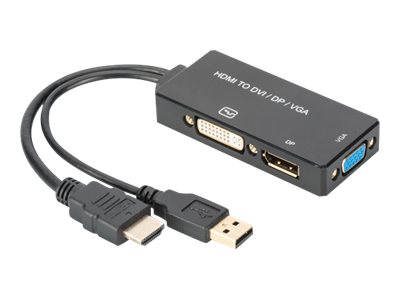 DIGITUS Assmann - Videokonverter - HDMI - DVI, DisplayPort
