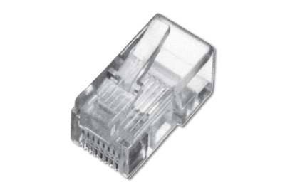 [A-MO 6/6 SF] DIGITUS Modularstecker für Flachkabel