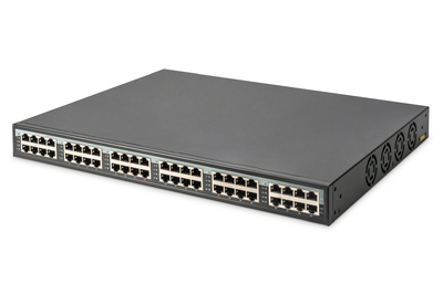 DIGITUS 24-Port 10G Ethernet PoE+ Injektor, 802.3at, 370 W