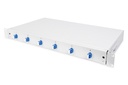 DIGITUS LWL Spleißbox, 1HE, bestückt, 6x LC DX, OS2