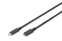 DIGITUS USB-C 3.2 Gen2 Verlängerungskabel,  USB-C - USB-C