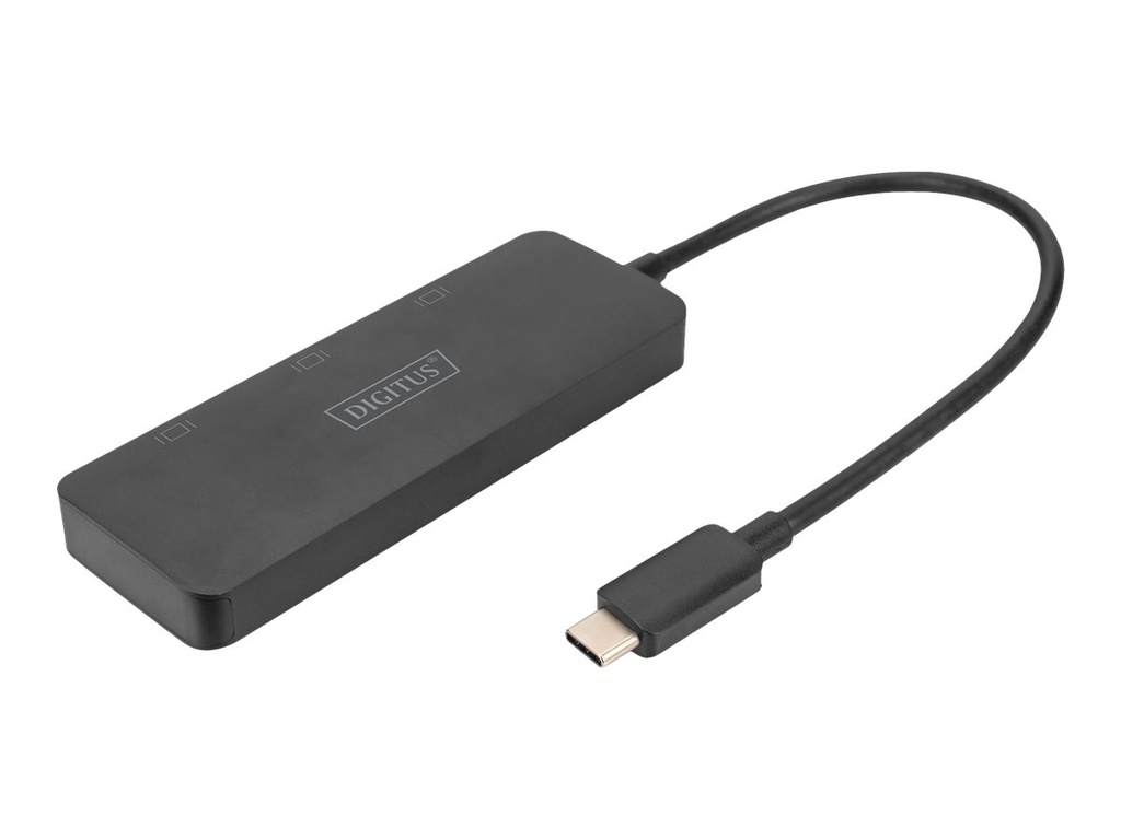 DIGITUS MST Hub - Video-Verteiler - USB-C - 3