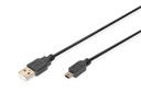 DIGITUS USB-A  Mini-B Anschlusskabel, 3m